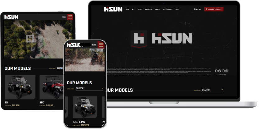 Hisun responsive wesite