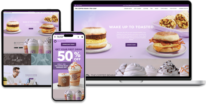 coffee bean responsive website